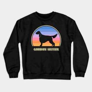 Gordon Setter Vintage Sunset Dog Crewneck Sweatshirt